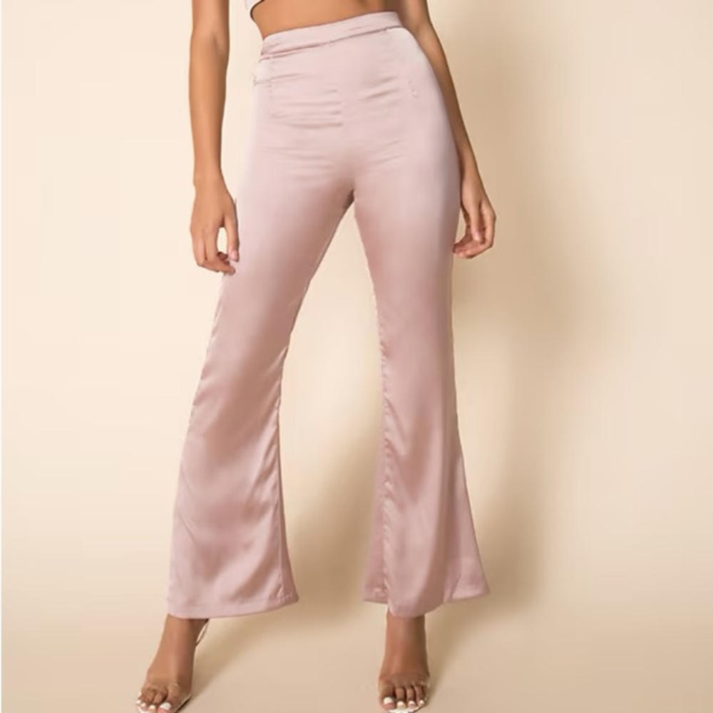 superdown Pink Wide Leg Pants